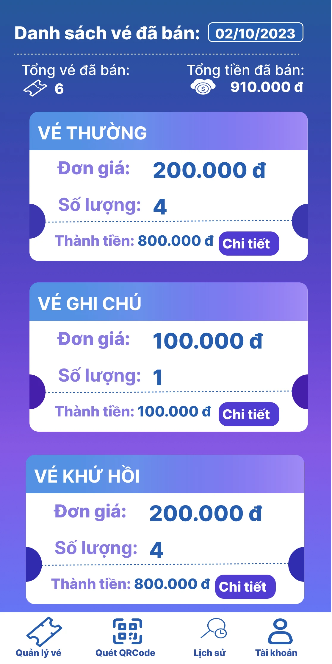 VNPT eTICKET screenshot